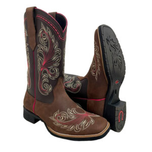 BOTA TEXANA FEMININA MUNDO COUNTRY CAFÉ – SOLADO CAFÉ | 12A